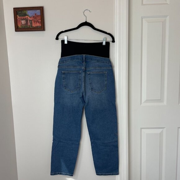 GAP Maternity Full Panel Girlfriend Jeans - medium wash - 28S - Picture 7 of 10